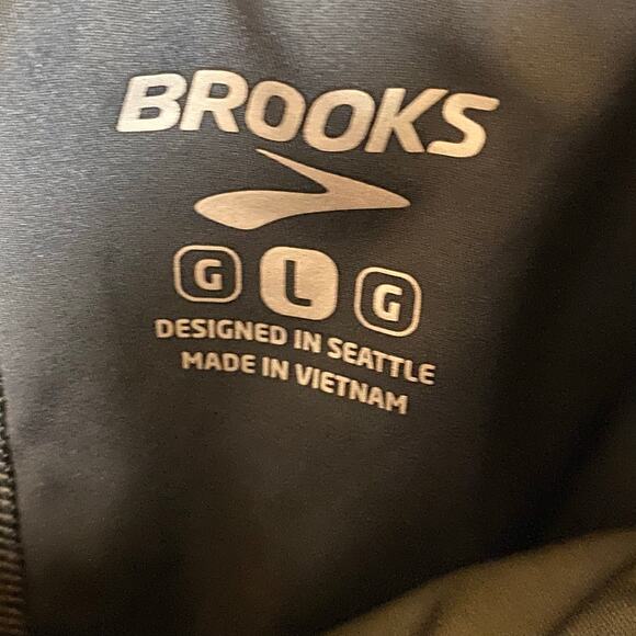Brooks Gray Running Active Cropped Legging Pant Size Large - Picture 3 of 8